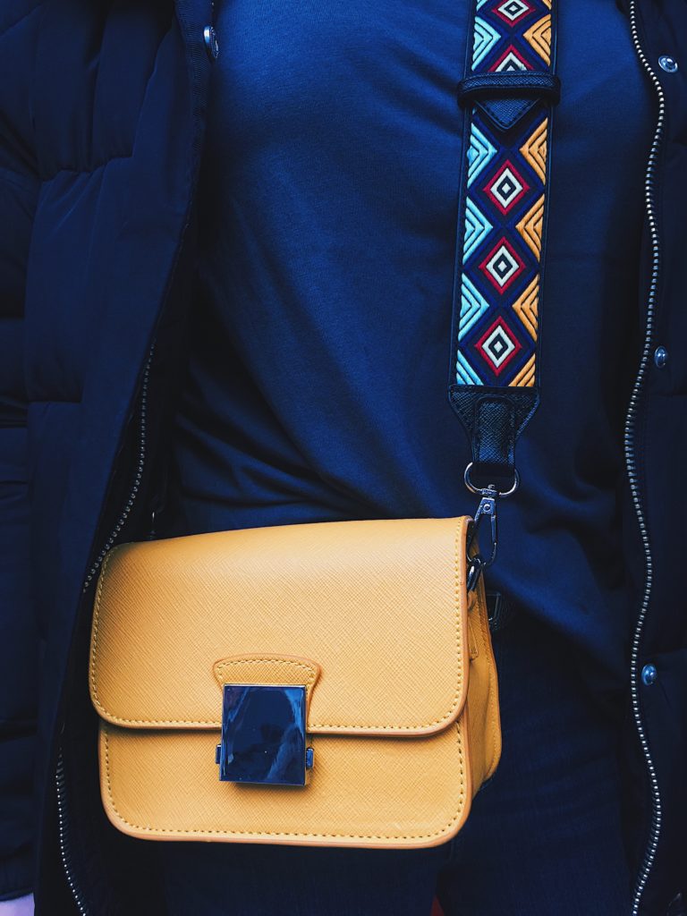 Statement Crossbody Bag & Dark Layering LUXE BY KATE