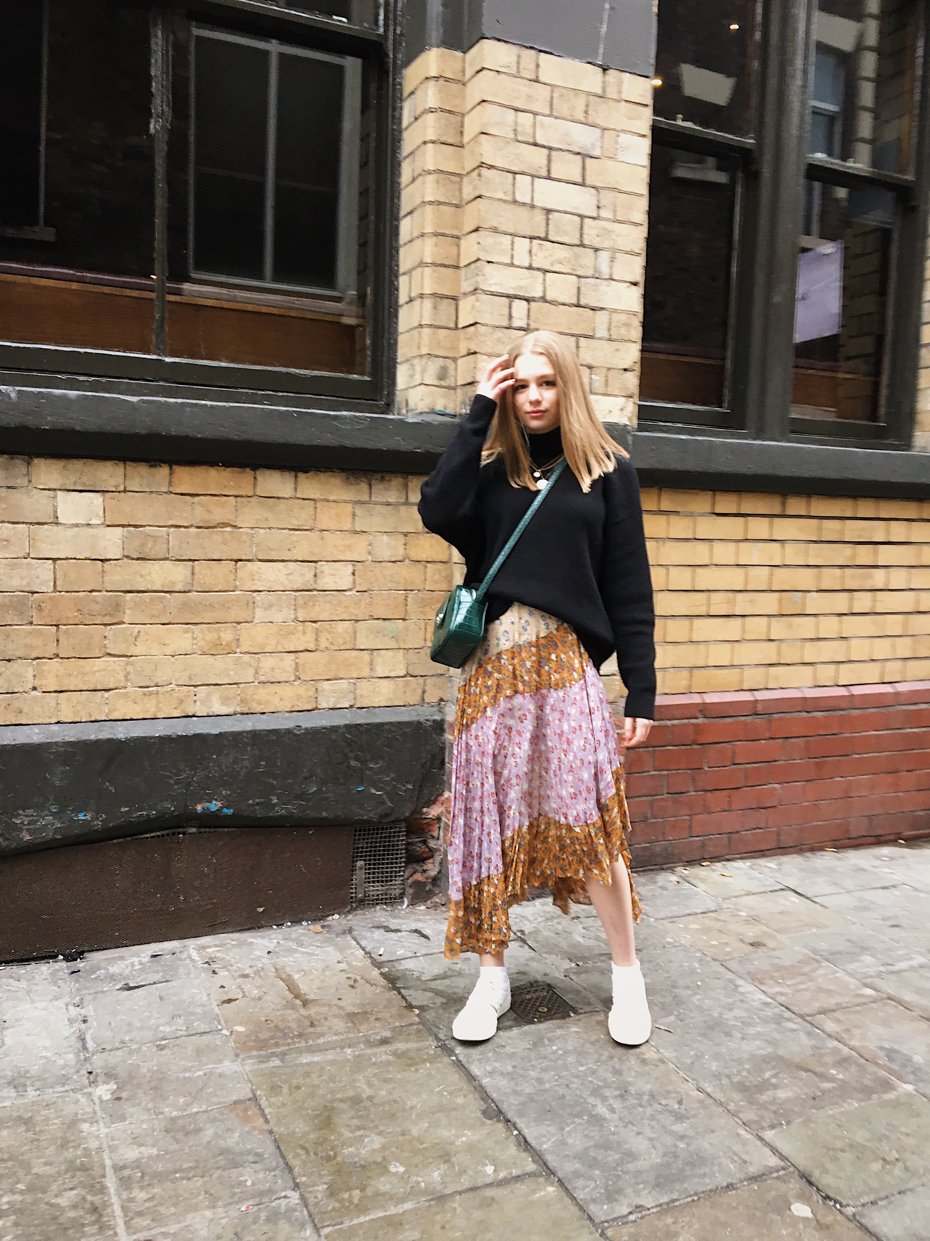 Styling the patchwork skirt